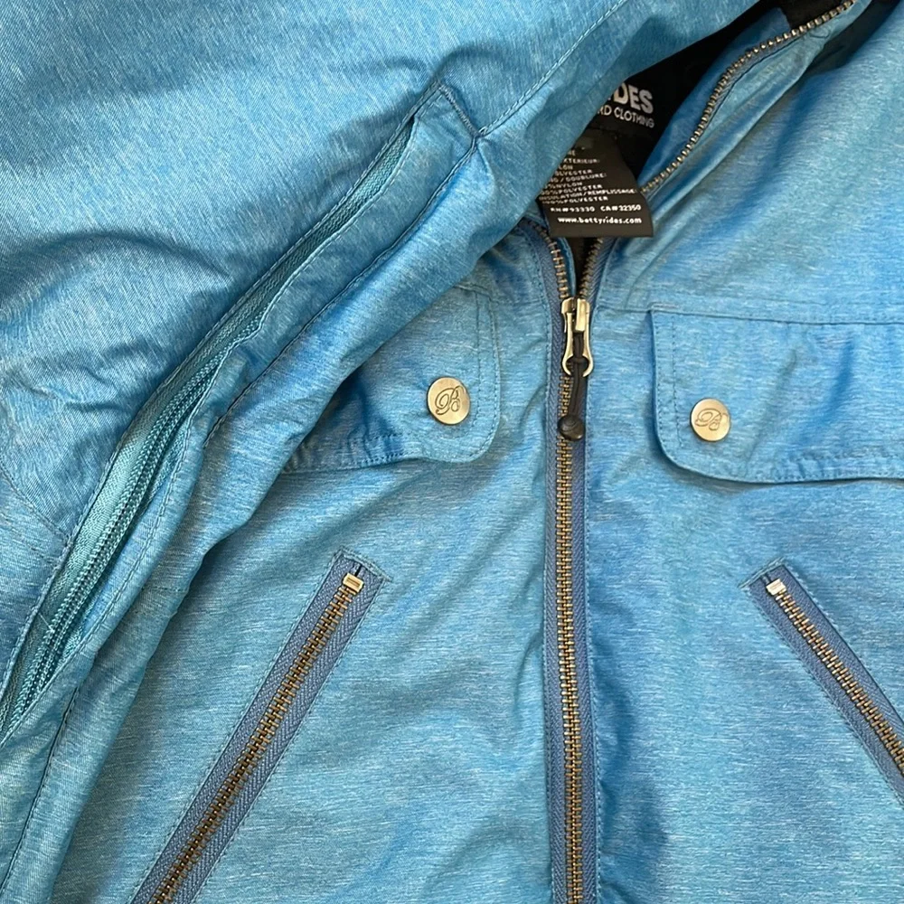 Betty Rides blue Snowboarding Jacket - Picture 9 of 14